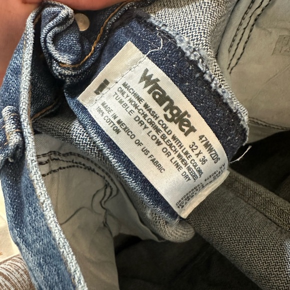 NWT Wrangler Regular Fit Men's Denim Jeans 32X36 - Picture 5 of 5